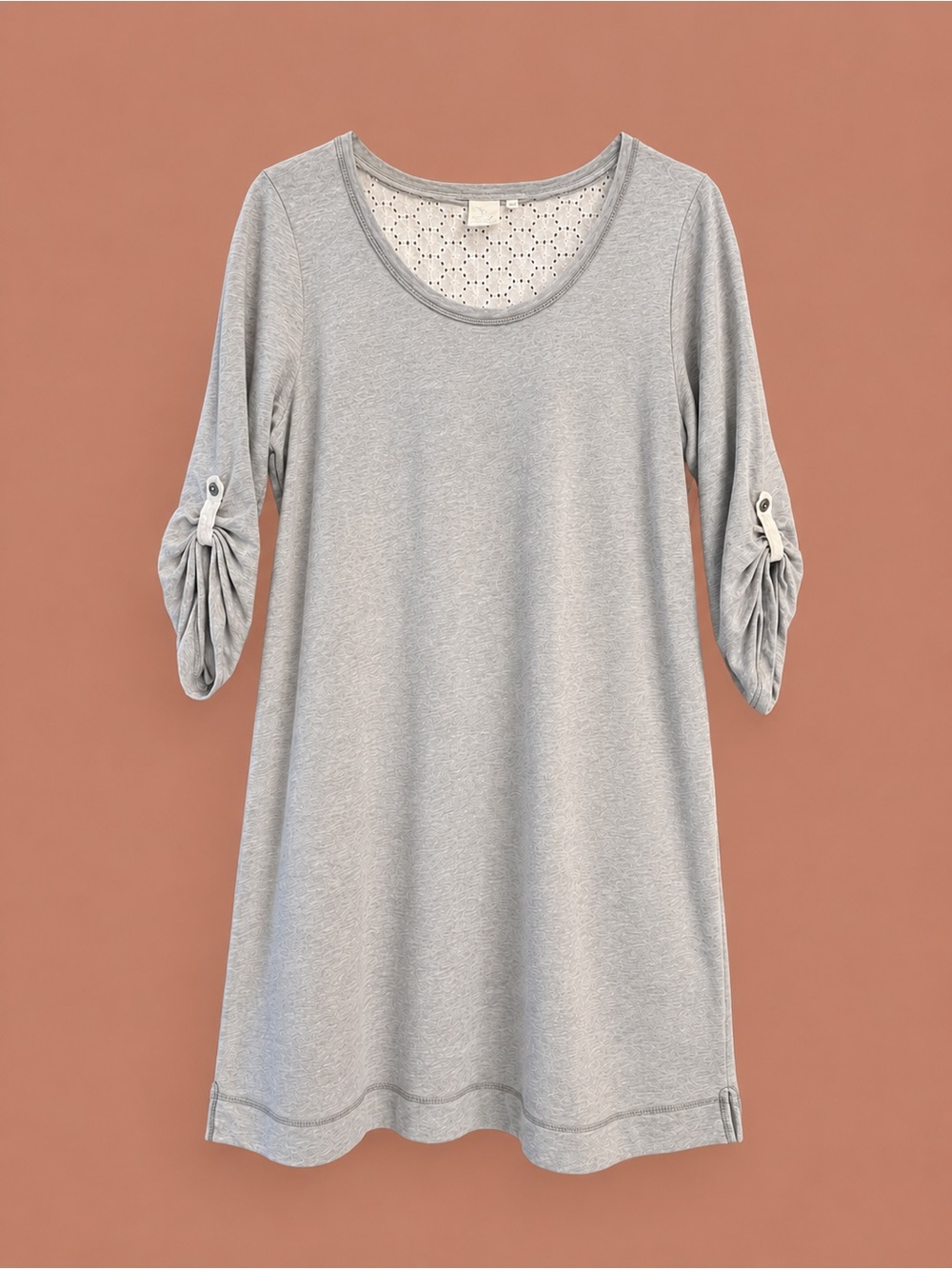 Anthropologie ~ Eloise Gray Tunic Sweatshirt Dress in Gray - Size L